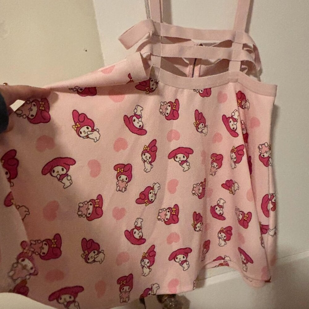 Hello Kitty My Melody Strappy Suspender Skirt XL - Picture 3 of 4
